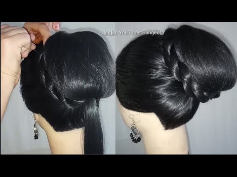 Easy juda hairstyle with using clutcher || new hairstyle || wedding  hairstyle || easy hairstyles | Mera Virsa